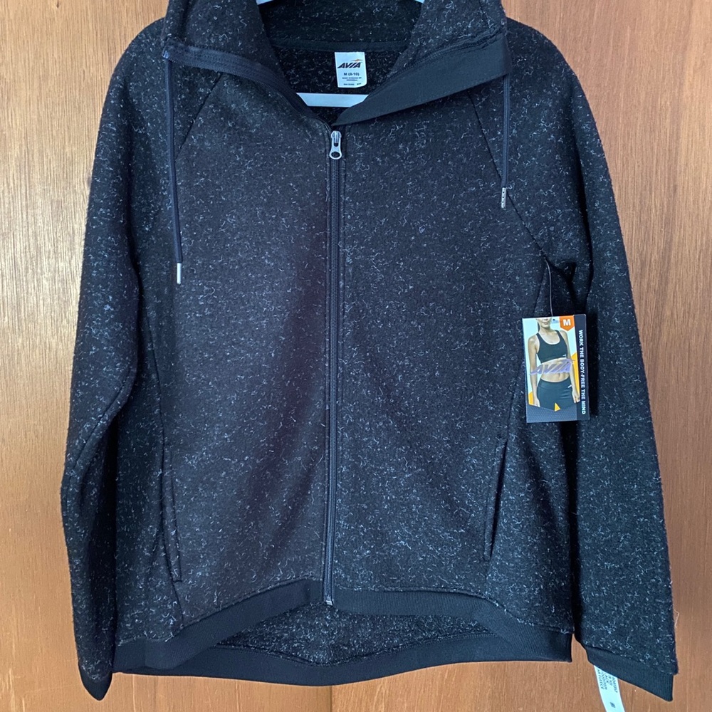 Women’s Black Zip Up Polar Fleece